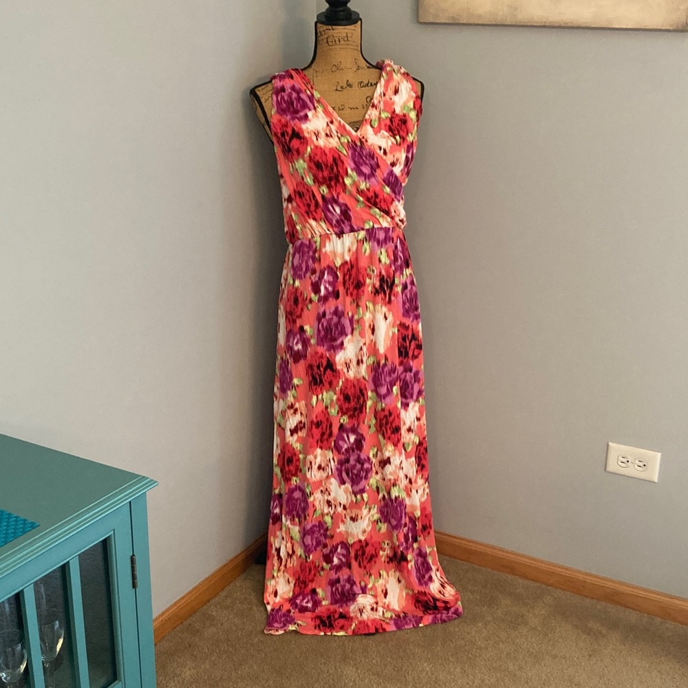 Lane Bryant NWOT Multicolor Floral Maxi Dress Women Size 26/28